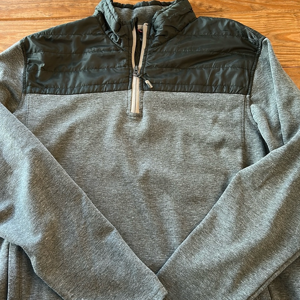 Eddie Bauer- Men’s XL 3/4 zip sweatshirt, color green